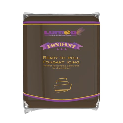 Lumea Rollfondant, 500g, für Torten & Kuchen, elastisch & reißfest, glutenfrei & laktosefrei, Vanillenote - Braun Lumea Rollfondant, 500g, für Torten & Kuchen, elastisch & reißfest, glutenfrei & laktosefrei, Vanillenote - Braun von Lumea