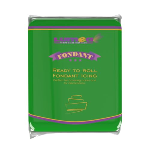 Lumea Rollfondant, 500g, für Torten & Kuchen, elastisch & reißfest, glutenfrei & laktosefrei, Vanillenote - Dunkelgrün Lumea Rollfondant, 500g, für Torten & Kuchen, elastisch & reißfest, glutenfrei & laktosefrei, Vanillenote - Dunkelgrün von Lumea