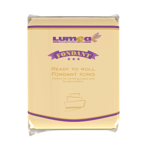 Lumea Rollfondant, 500g, für Torten & Kuchen, elastisch & reißfest, glutenfrei & laktosefrei, Vanillenote - Elfenbein Lumea Rollfondant, 500g, für Torten & Kuchen, elastisch & reißfest, glutenfrei & laktosefrei, Vanillenote - Elfenbein von Lumea