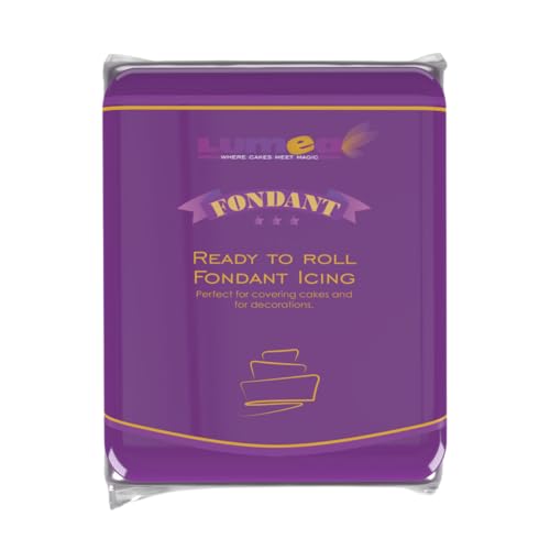 Lumea Rollfondant, 500g, für Torten & Kuchen, elastisch & reißfest, glutenfrei & laktosefrei, Vanillenote - Lila Lumea Rollfondant, 500g, für Torten & Kuchen, elastisch & reißfest, glutenfrei & laktosefrei, Vanillenote - Lila von Lumea