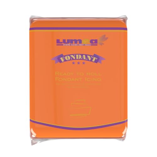 Lumea Rollfondant, 500g, für Torten & Kuchen, elastisch & reißfest, glutenfrei & laktosefrei, Vanillenote - Orange Lumea Rollfondant, 500g, für Torten & Kuchen, elastisch & reißfest, glutenfrei & laktosefrei, Vanillenote - Orange von Lumea