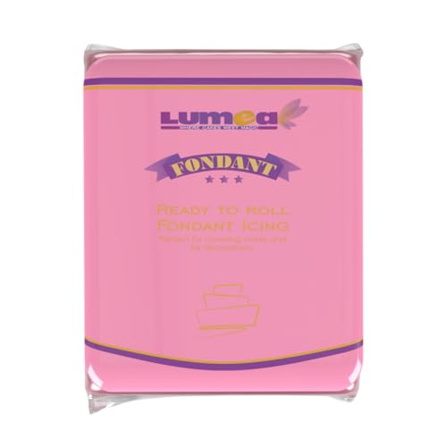 Lumea Rollfondant, 500g, für Torten & Kuchen, elastisch & reißfest, glutenfrei & laktosefrei, Vanillenote - Rosa Lumea Rollfondant, 500g, für Torten & Kuchen, elastisch & reißfest, glutenfrei & laktosefrei, Vanillenote - Rosa von Lumea