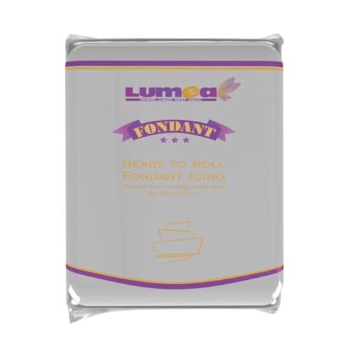 Lumea Rollfondant, 500g, für Torten & Kuchen, elastisch & reißfest, glutenfrei & laktosefrei, Vanillenote - Silbergrau Lumea Rollfondant, 500g, für Torten & Kuchen, elastisch & reißfest, glutenfrei & laktosefrei, Vanillenote - Silbergrau von Lumea