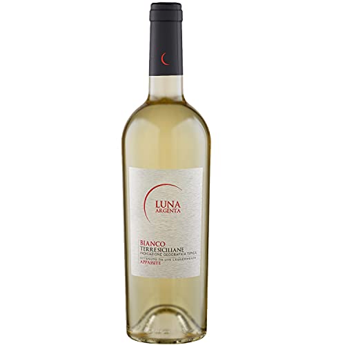 Luna Argenta Bianco Terre Siciliane IGT Weißwein Wein halbtrocken Italien Inkl. FeinWert E-Book (1 x 0,75l) von Luna Argenta