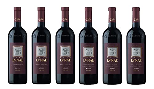 6x 0,75l - Lunae - Auxo - Colli di Luni D.O.P. - Ligurien - Italien - Rotwein trocken von Lunae