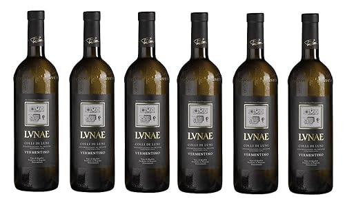 6x 0,75l - Lunae - Etichetta Nera - Vermentino - Colli di Luni D.O.P. - Ligurien - Italien - Weißwein trocken von Lunae