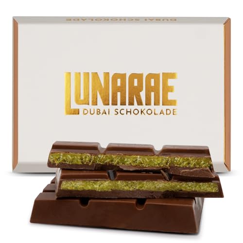 Lunarae Edle Dubai Style Schokolade 2025, 100 g Valentinstag I Geschenk für ihn und sie, Kadayif (Engelshaar), Dubai Style Schokolade Set mit Pistaziencreme, Valentinstag Schokolade, Lunarae Edle Dubai Style Schokolade 2025, 100 g Valentinstag I Geschenk für ihn und sie, Kadayif (Engelshaar), Dubai Style Schokolade Set mit Pistaziencreme, Valentinstag Schokolade, von Lunarae
