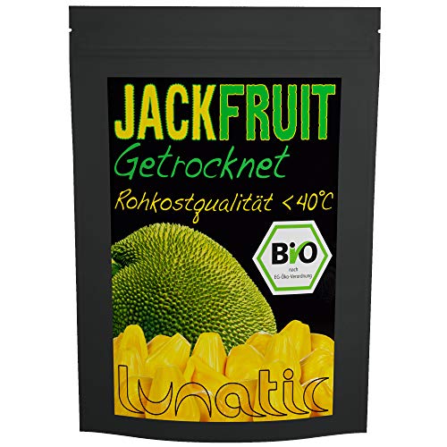 39,90€/kg - Bio getrocknete Jackfruit - Rohkost Trockenfrüchte 500g von Lunatic Kiteboarding