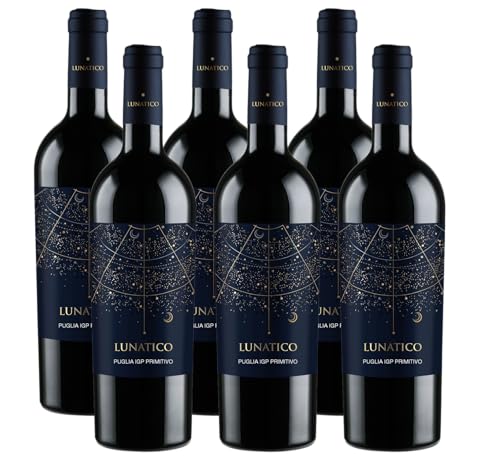 Lunatico Primitivo Puglia IGT - Italienischer Rotwein (6 x 0,75) von Lunatico