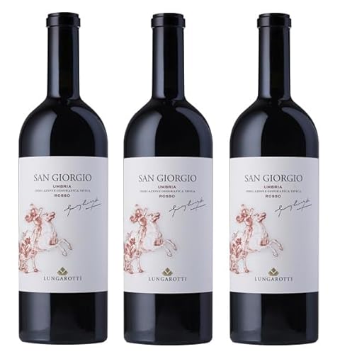 3x 0,75l - 2019er - Lungarotti - Tenuta di Torgiano - San Giorgio - Umbria I.G.P. - Umbrien - Italien - Rotwein trocken von Lungarotti