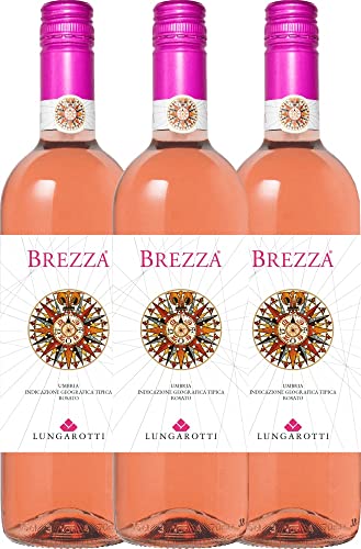 Brezza Rosa Umbria Lungarotti Roséwein 3 x 0,75l VINELLO - 3 x Weinpaket inkl. kostenlosem VINELLO.weinausgießer von Lungarotti