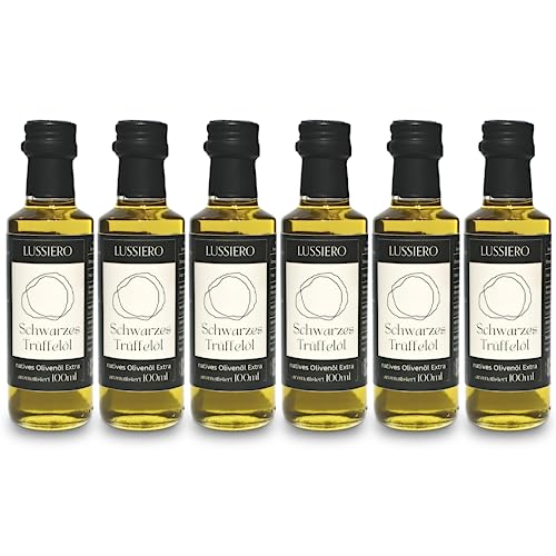 6er Pack Lussiero Trüffelöl Schwarze Trüffel Sommertrüffel Öl Natives Olivenöl Extra Virgin 100ml von Lussiero