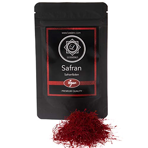 Lussiero Safran Fäden Feinste Super Negin Premium Qualität Spitzenkategorie Saffron 5g von Lussiero