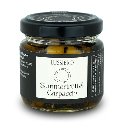 Lussiero Sommertrüffel Carpaccio Schwarze Trüffel Tartufo Trüffelscheiben Tuber Aestivum 80g von Lussiero