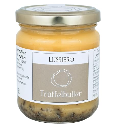 Lussiero Trüffelbutter mit echtem Weissem Bianchetto Trüffel Tuber Borchii 160g von Lussiero