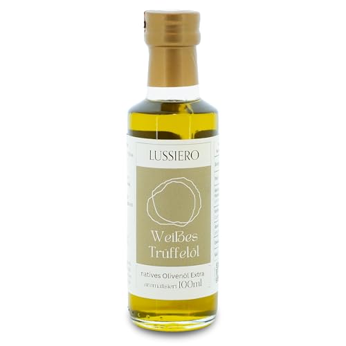 Lussiero Weisses Trüffelöl Extra Virgin Trüffel Olivenöl mit Weisser Trüffelnote 100ml von Lussiero