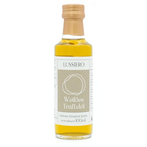 Lussiero Weisses Trüffelöl Extra Virgin Trüffel Natives Olivenöl Extra mit Weisser Trüffelnote 100ml von Lussiero