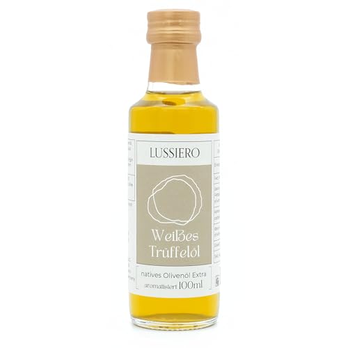 Lussiero Weisses Trüffelöl Extra Virgin Trüffel Olivenöl mit Weisser Trüffelnote 100ml von Lussiero