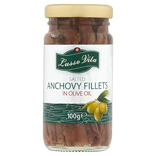 Lusso Vita Anchovy Filets in Olivenöl, 100 g Lusso Vita Anchovy Filets in Olivenöl, 100 g von Lusso Vita