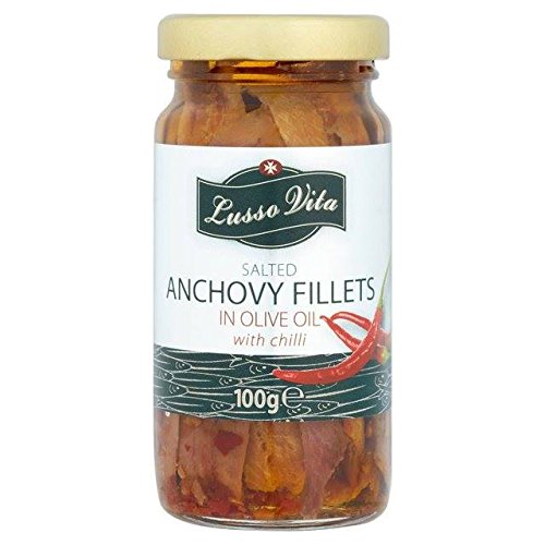 Lusso Vita Anchovy Fillets with Chilli 100g Lusso Vita Anchovy Fillets with Chilli 100g von Lusso Vita