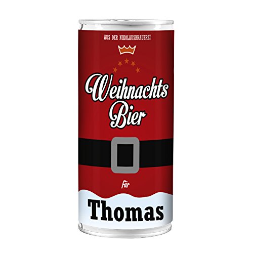 Lustapotheke® Weihnachts-Bier mit Wunschnamen - für alle Bierliebhaber zum Nikolaus oder Weihnachten von Lustapotheke