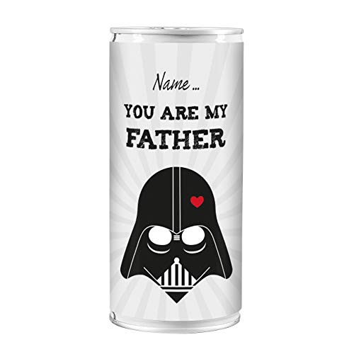 Lustapotheke® 1 l Bierdose Premium Lager - You are my father - mit Namensaufdruck - das Biergeschenk zum Vatertag von Lustapotheke