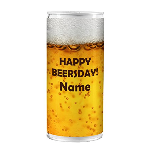 Lustapotheke® Dosenbier zum Geburtstag - Happy Beersday - mit Namen des Geburtstagskindes eine super Geschenk-Idee für alle Bierliebhaber von Lustapotheke
