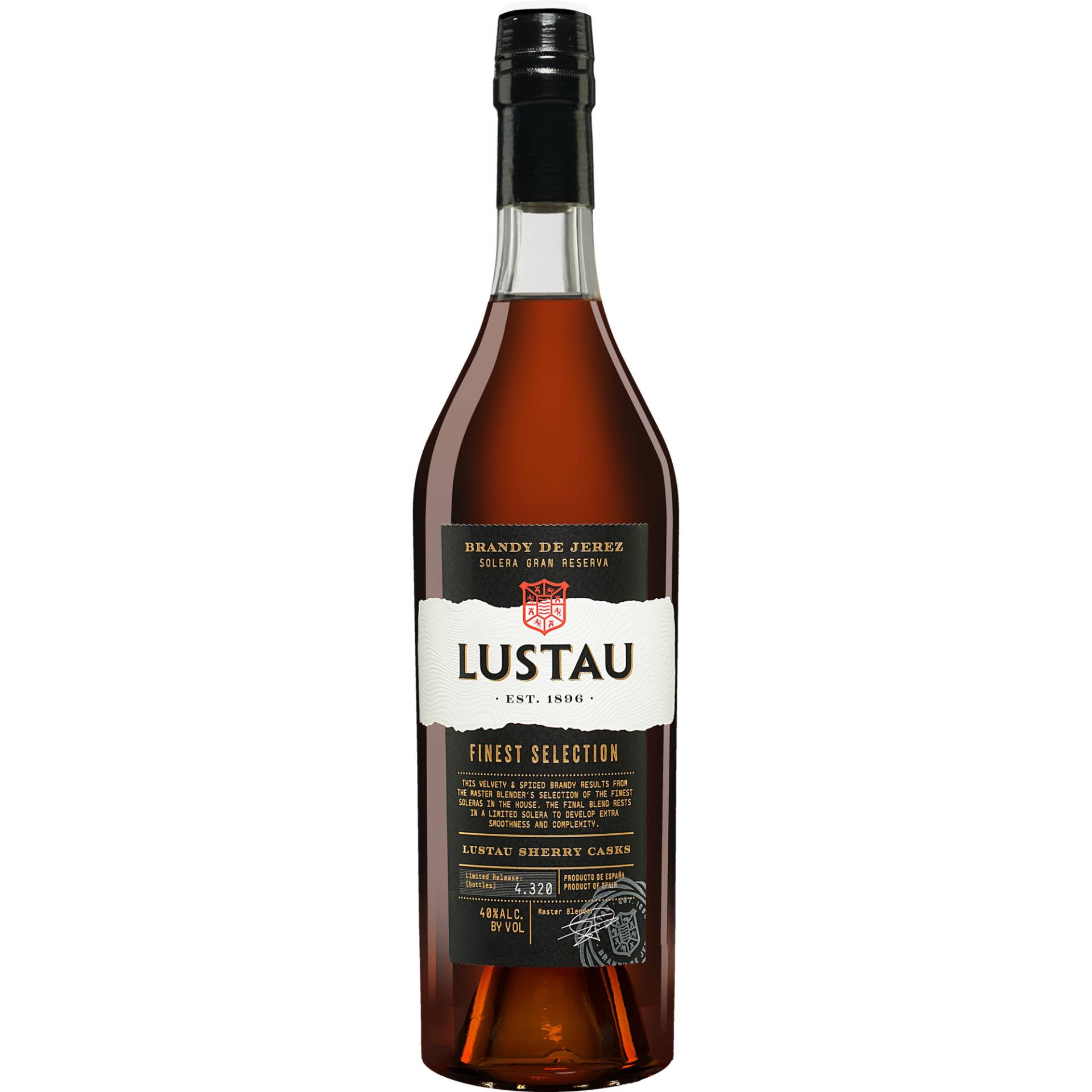 Brandy Lustau Solera Gran Reserva »Finest Selection« - 0,7 L.  0.7L 40% Vol. Brandy aus Spanien von Lustau