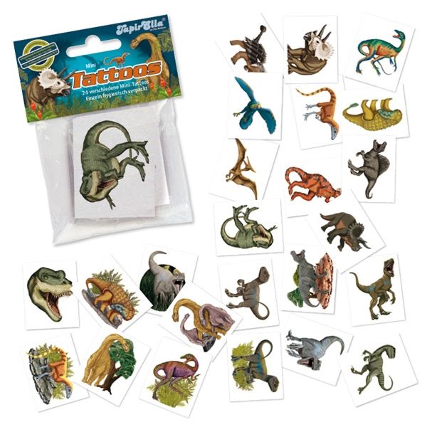 Mini-Tatto-Set Dinosaurier, 24 Stück von Lutz Mauder