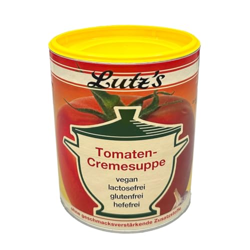 Tomaten-Cremesuppe 400g vegan,lactosefrei, glutenfrei,hefefrei, ohne zugesetzte Geschmscksverstärker ohne Palmöl-fett. von Lutz's