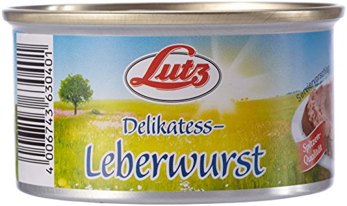 Lutz Delikatess Leberwurst, 12er Pack (12 x 125 g) von Lutz