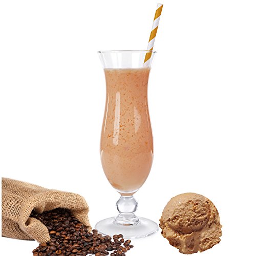 Eiskaffee Molkepulver Luxofit mit L-Carnitin Protein angereichert Wellnessdrink Aspartamfrei Molke (Eiskaffee, 1 kg) von Luxofit Deutschland