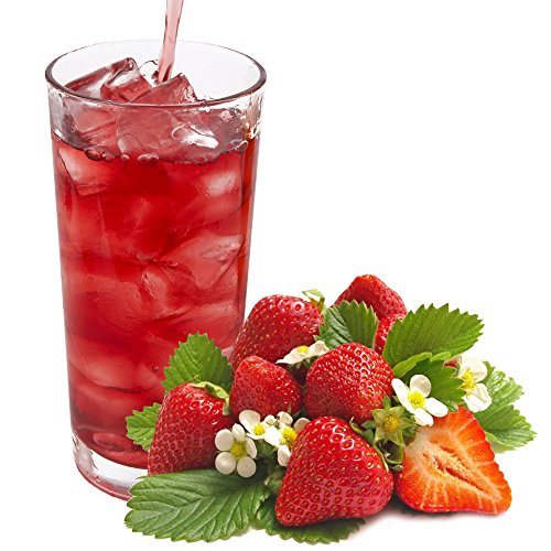 Erdbeer Geschmack extrem ergiebiges allergenfreies Energy Drink - Getränkepulver Sportgetränk von Luxofit Deutschland