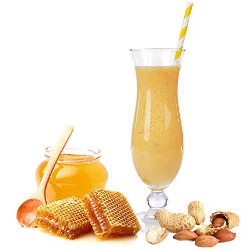 Erdnuss Honig Molkepulver Luxofit mit L-Carnitin Protein angereichert Wellnessdrink Aspartamfrei Molke (1 kg) von Luxofit Deutschland