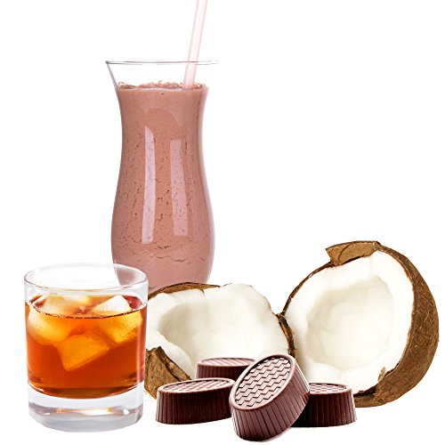 Kokos Rum Praline Molkepulver Luxofit mit L-Carnitin Protein angereichert Wellnessdrink Aspartamfrei Molke (Kokos Rum Praline, 1 kg) von Luxofit Deutschland