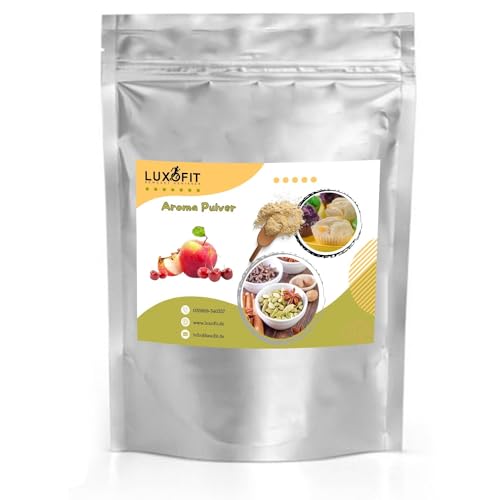 Luxofit Apfel Kirsch Aroma Pulver , cremig, fruchtig, Vegan, Allergenfrei, Wasserlöslich, Intensive Geschmacksergebnisse, geeignet für Aromatisierung von Lebensmitteln, Made in Germany (1 Kg) von luxofit