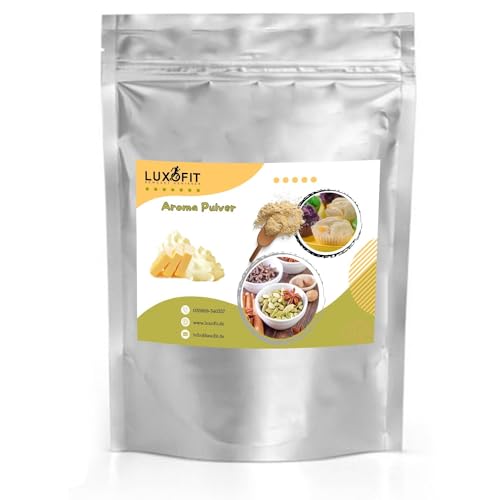 Luxofit Buttercreme Aroma Pulver, cremige und fruchtige Aromen geeignet für Lebensmittel und Getränke, Vegetarisch und Vegan, GMO-Frei, Made in Germany, Wasserlöslich (1 Kg), Beige von luxofit