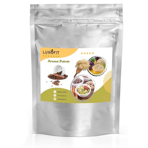 Luxofit Coffeefee Aroma Pulver, GMO-Frei, Vegan und Vegetarisch, fruchtig und cremige Aromen für die Geschmacksverfeinerung, Made in Germany, geeignet für Gastronomie und privater Haushalt (1 Kg) von luxofit