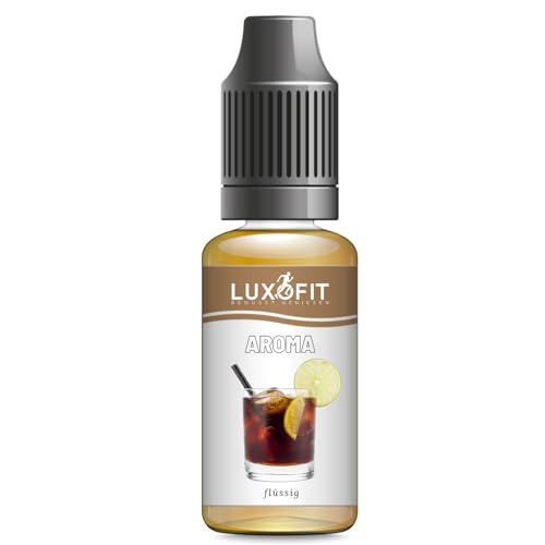Luxofit Cola Aroma flüssig, cremig und fruchtie Aromen für die Geschmacksverfeinerung, geeignet für Lebensmittel und Getränke, Made in Germany, GMO-Frei, Vegan und Vegetarisch (50 ml) von luxofit