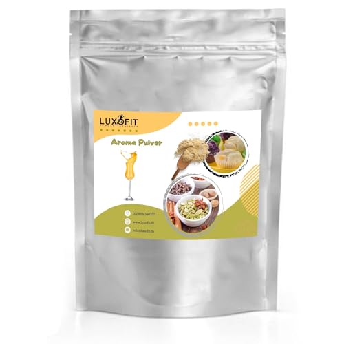 Luxofit Eierlikör Aroma Pulver, geeignet für Lebensmittel und Getränke, GMO-Frei, Vegetarisch und Vegan, Made in Germany, Aromen zur Geschmacksverfeinerung, für Gastronomie und private Küche (50 g) von luxofit