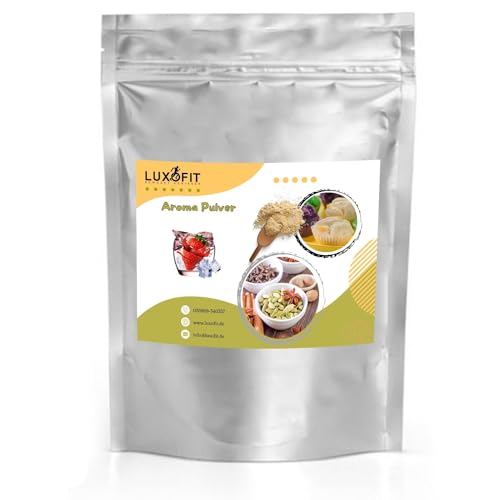 Luxofit Erdbeerbowle Aroma Pulver, Aromatisierung von Lebensmitteln und Getränken, GMO-Frei, Made in Germany, Vegane und Vegetarische Pulveraromen, geeignet zur Getränkeverfeinerung (50 g) von luxofit