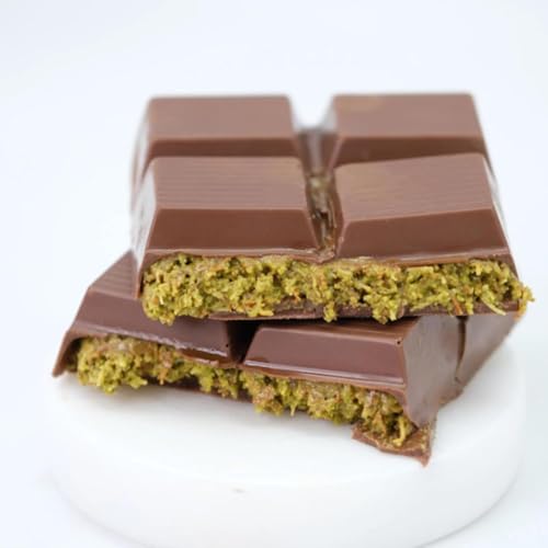 Dubai schokolade Pistazien - Handgefertigt von Belgien-Schokolade, Dubai Schokolade Kadayif und Pistazie, Süßigkeiten-Geschenkideen (Dubai Schokolade(Tahini&gerösteten Pistazien)) von Luxury Bites