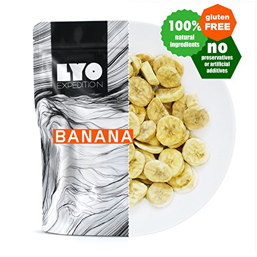 LYOFOOD Bananen 30g Gefriergetrocknetes Obst Früchte Glutenfrei Nahrung Trockenfrüchte Ohne Zucker Diät Vegan Vegetarisch von LYOFOOD