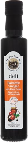Lyrakis Family seit 1975 Kretischer Balsamico-Essig mit Thymian-Rohhonig – 250 ml Glasflasche | Natürlicher Lyrakis Family seit 1975 Kretischer Balsamico-Essig mit Thymian-Rohhonig – 250 ml Glasflasche | Natürlicher von Lyrakis Family