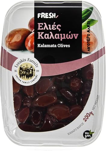 Lyrakis Family seit 1975 Schwarze Oliven ohne Stein 200gr Lyrakis Family seit 1975 Schwarze Oliven ohne Stein 200gr von Lyrakis Family