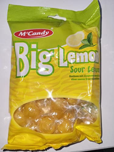 20 Beutel M'Candy Big Lemon Bonbons mit Zitronengeschmack a 150g Mc Candy von M´Candy Zitrone