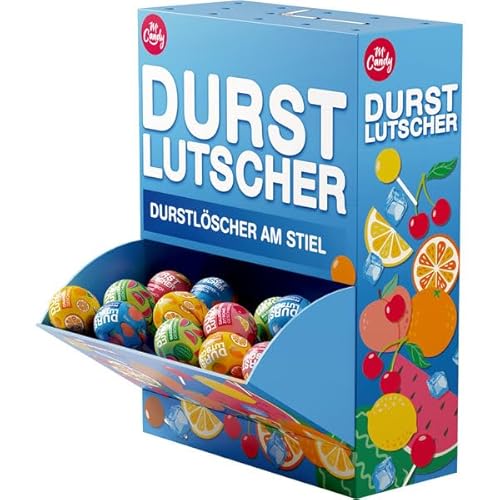 M' Candy Durstlöscher Hartkaramelle am Stiel, 100er Pack (100 x 12g) von M´Candy Apfel