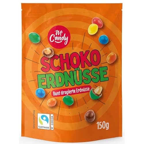 M' Candy Schoko-Erdnüsse bunt dragiert, 15er Pack (15 x 150g) von M´Candy Apfel