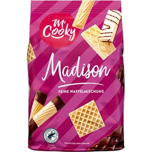 M'Cooky Madison feine Waffelmischung, 10er Pack (10 x 300g) von M' Cooky