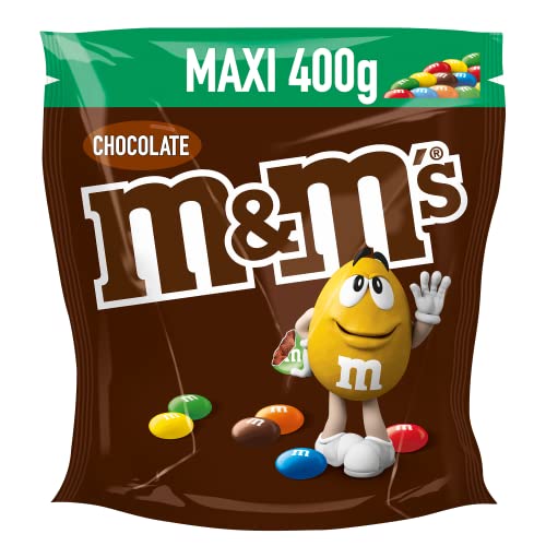 M&M'S Chocolate, Schokolinsen mit bunter Zuckerhülle, Schokolade, 1 Packung (1 x 400g) von M&M'S